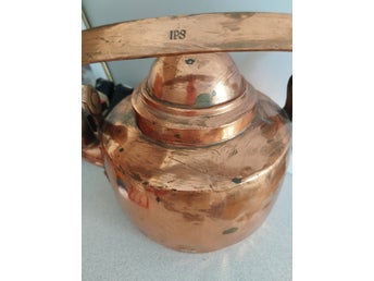 Äldre kopparkittel 4 liter, vintage
