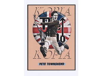 DIGITAL PORTRÄTT PETE TOWNSHEND THE WHO TECKNAD MÅLNING