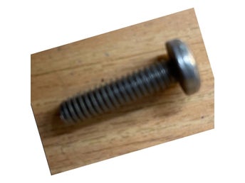 N.O.S. Rostfri ULCS Special skruv stor skalle med spår UNC 5/16x19mm