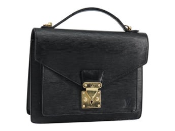 LOUIS VUITTON Epi Monceau 28 Handväska Svart M52122 LV Auth bs30382 - Jerrillo