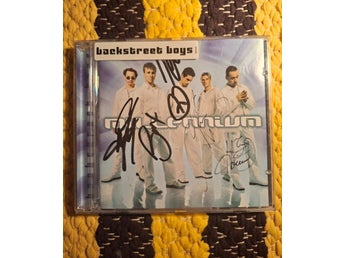 BACKSTREET BOYS Signerad Millennium CD, Alla 5 signaturer! Ovanligt Samlarobjekt