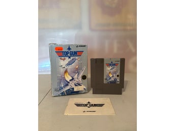 Top Gun - NES, Nintendo spel, med original box, fint skick