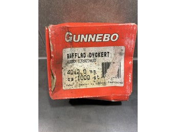Gunnebo 1000 st huggen, elförzinkad dyckert 2x40! Obruten fpk!
