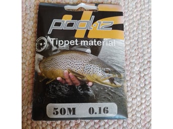 Pool 12 Tippet material 50 m 0.16 tafsmatrial