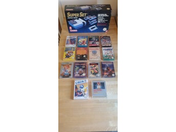 Nintendo NES Super Set med 13 spelboxar