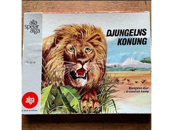 DJUNGELS KONUNG Alga. 60-tal RETRO Vintage Nostalgi Sällskapsspel