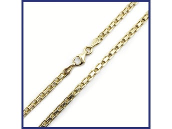 Halsband, 14K guld, X-länk (vikt 9,45g, längd 42cm)