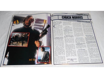 CHUCK NORRIS - KARATE OCH KVALITET, TIDNINGSARTIKEL 1985
