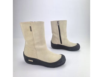 ÄKTA BALLY - Curling Guard Boots Kängor Stövlar Beige Creme - 36