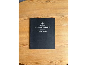 SHELL World Wide Bunker Service Fuel Data - olja frakt bensin retro 1960-tal