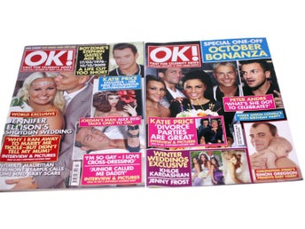 OK Magazine-2 issues included-October 2009-NEW-Weight 774g-FREE postage Sweden
