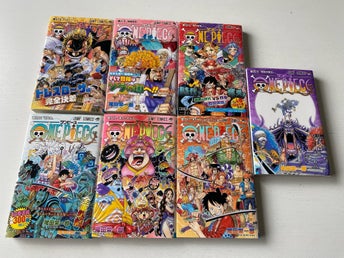 One Piece av Eiichiro Oda One Piece 79-80–96-97-98-99-103 . 2015-2022.