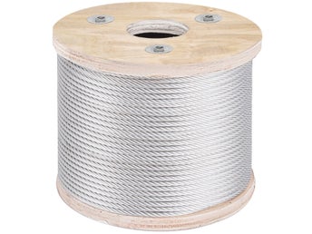 304 Stainless Steel Cable 3/16 Inch 7 X 19 Steel Wire Rope 250Feet Steel Cable