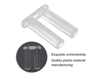 10 Plastplugg spänne propp till ramlösa båglösa glasögon