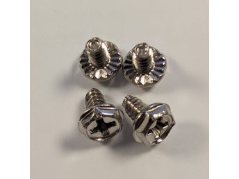 Skruvar för Nätaggregat (PSU) & Grafikkort - 4-pack (#6-32x6 mm)