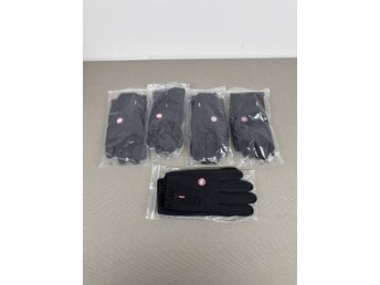 5 par Svarta Handskar Stl. XL