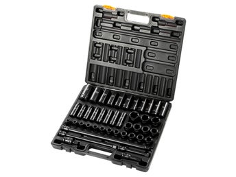 Impact Socket Set 1/2 Inches 43 Piece Impact Sockets, Standard Socket
