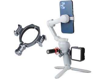 NY Ringklämma / Gimbal Mic Mount * adapter för DJI OM 6 5 4, OSMO Mobile 3