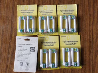 6 st 4-pack Oral-B 3D White EB-18A Kompatibla Tandborsthuvud