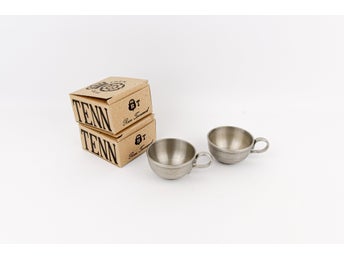 2 st. Vintage glögg/punchmuggar i Tenn - Rune Tennesmed, Kalmar, Sverige.