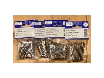 40 Nya Millers skruv brytbar M4x45 mm