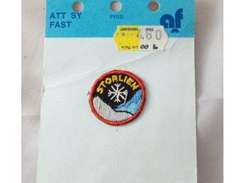 Storlien - Vintage Tygmärke Patch Märke