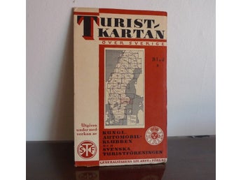 Turistkartan Nr 8 . Bl.a. Örebro Västerås Stockholm . Generalstaben 1948