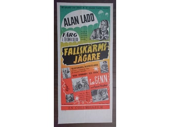 Fallskärmsjägare / Alan Ladd - Leo Genn - Susan Stephen / Regi: Terence Young