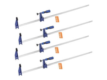 Skruvtvingar 4-Pack 91 cm Låsbara F-Tvingar för Träbearbetning