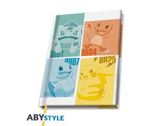 Pokemon - Kanto Starters - A5-anteckningsbok