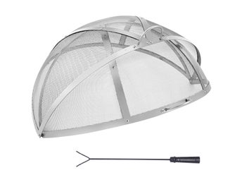 Firepit Spark Screen Lid, 914.4mm Diameter, Outdoor Firepit Ring Cover Round
