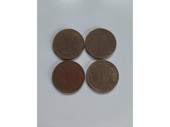 Jugoslaviska 1 Dinar från 1986,1983.