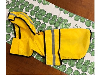 Bjaypet gult hund regntäcke, storlek 2XL