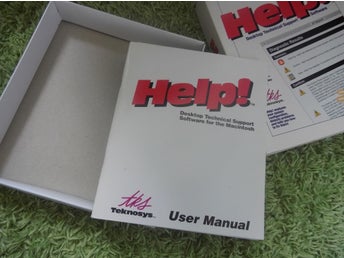 Teknosys Help! till Mac, big box utan diskett. Okej skick