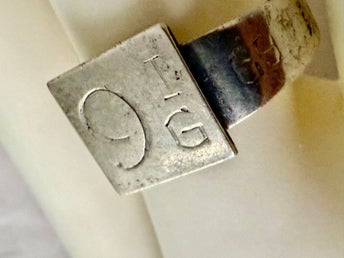 Unik vintage äkta silverring silverring från Södergrens Guldmeds AB