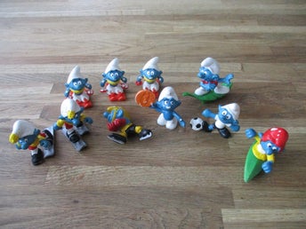 Smurf figurer, 10 st