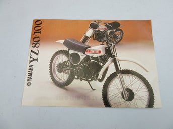 Yamaha YZ80 YZ100 1978 Sälj broschyr