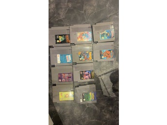 Nintendo NES spel - 10 st titlar inklusive multi-kassett