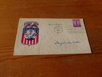 Douglas MacArthur och Dwight D. Eisenhower U.S. Army 1940 USA FDC WWII