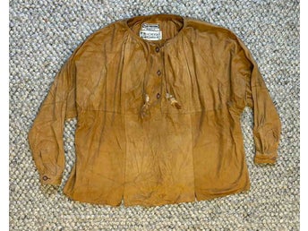 BLUS SKJORTA TOPP 70-TAL MOCKA RETRO HIPPIE BOHO BOHEM MÄRKE PALLE WIKSTRÖM NK