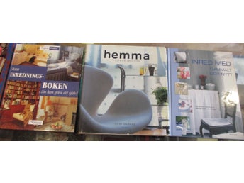Inredning, Inredningsboken + Hemma i Sverige 1900- 2000 + Inred med gammalt och