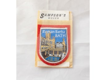 Roman Baths - Bath - Vintage tygmärke Patch