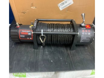 13500 lbs 4,8 kW 12V elektrisk vinschsats, fordonsvinsch med trådlös kontroll