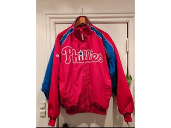 Vintage Philadelphia Phillies MLB Dugout Jacka – Majestic (2005) – Storlek L
