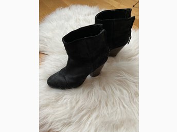 Rag and Bone svarta mocka boots med dragkedja b.. (397373215 Rag and Bone svarta mocka boots med dragkedja b.. (397373215