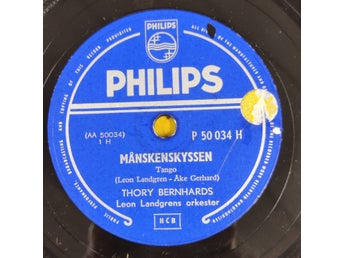 Thory Bernhards - Månskenskyssen / Köp Blommor 78a VG+ 1953