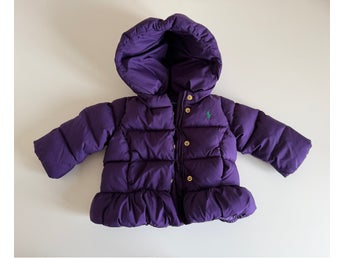 Ralph Lauren lila vinterjacka storlek 9M