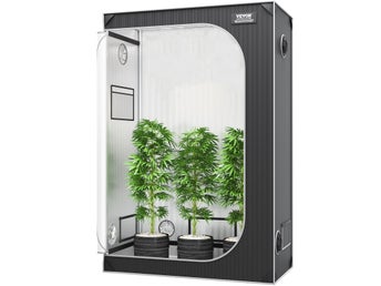 2x4 Grow Tent, 122 x 61 x 183 cm, High Reflective 2000D Mylar Hydroponic
