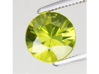 Elegant! 7x7MM VS Unheated Brilliant Grön Peridot 1,46 Carat 236910541069