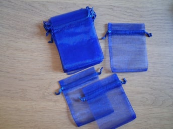 Organzapåsar Mörkblå 7x9 cm. 50 stycken